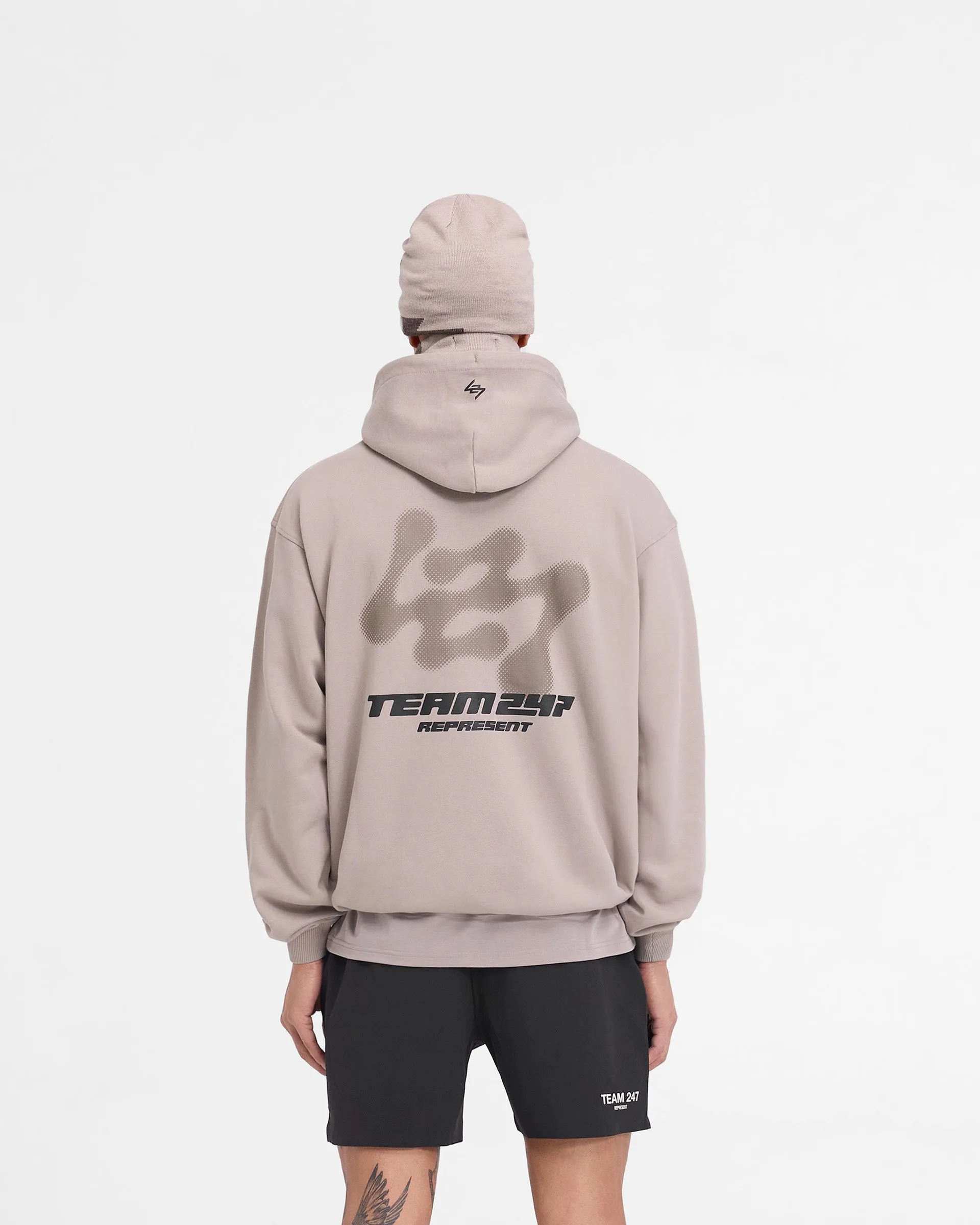 247 Future Terrains Oversized Hoodie - Moonrock