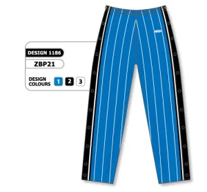 Athletic Knit Custom Sublimated Basketball Warm Up Pant Design 1186