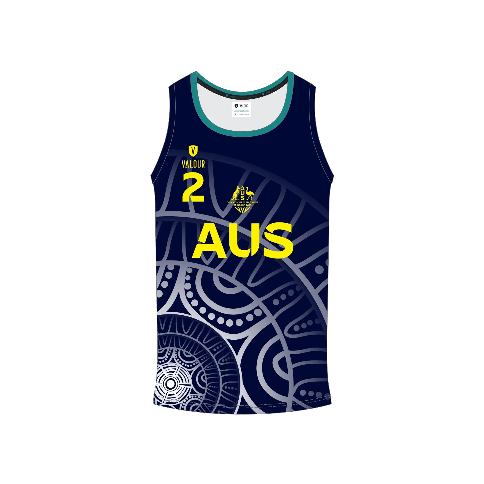 AYCG Unisex Competition Beach Volleyball Singlet - Ink