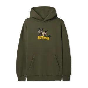 Butter Unleash Pullover Hood Army