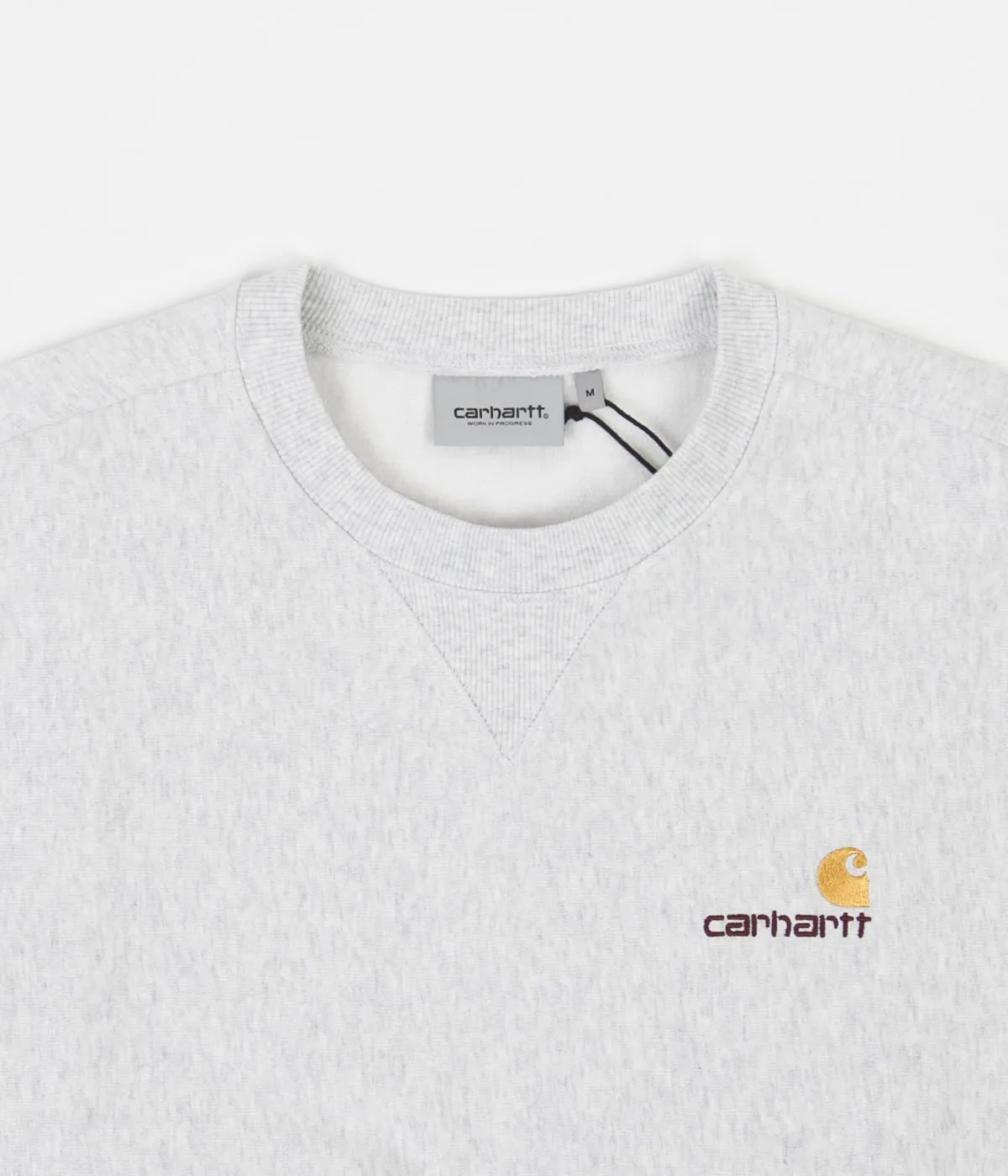 Carhartt American Script Crewneck Sweatshirt - Ash Heather