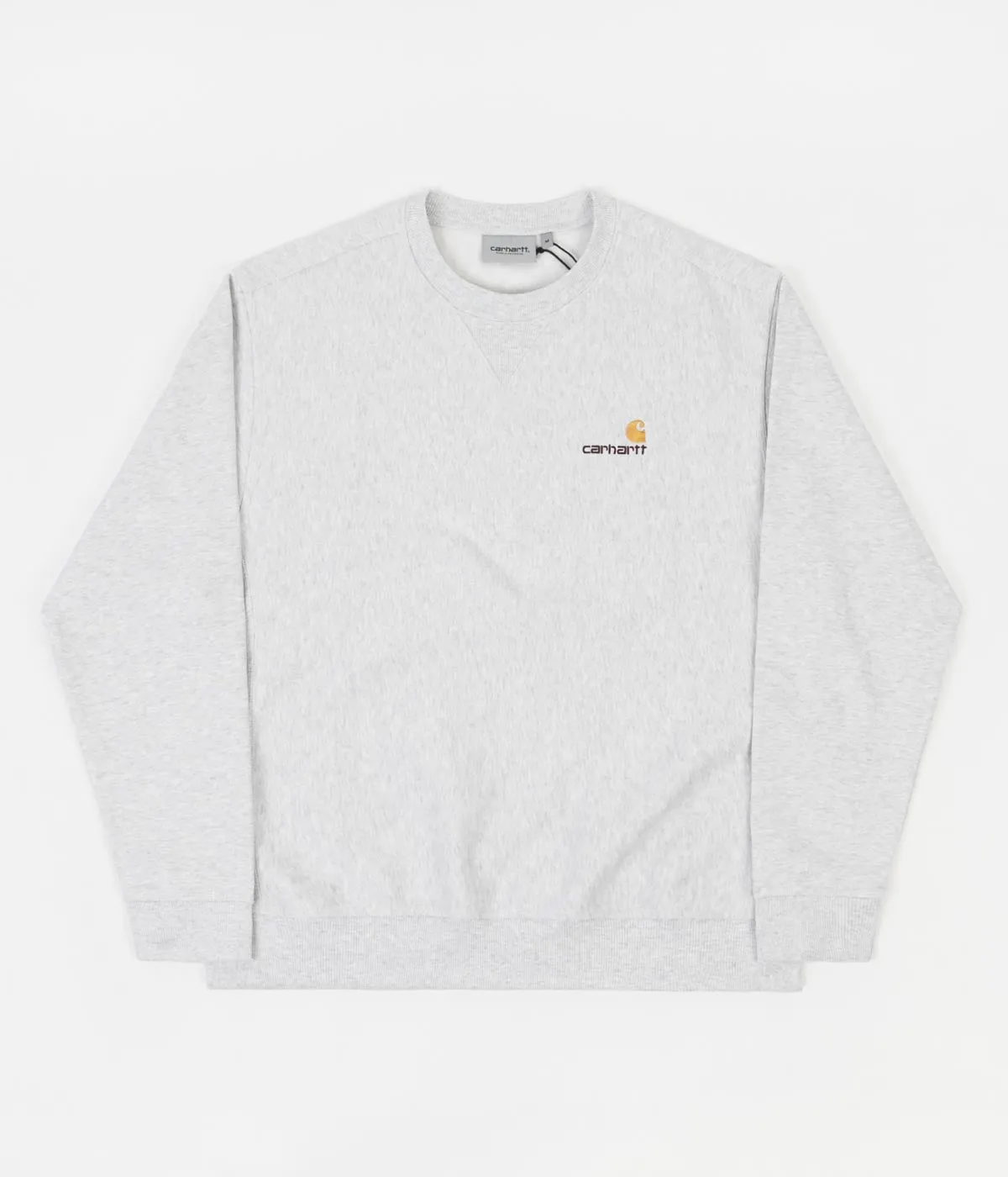 Carhartt American Script Crewneck Sweatshirt - Ash Heather