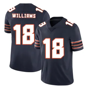 Chicago Bears Jersey #18 Williams Navy Blue Youth Adult Men's Football Team Color Home Player Jersey