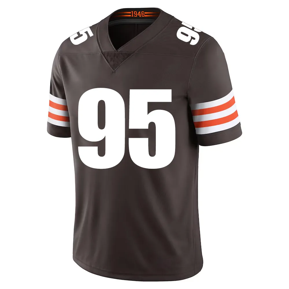 Cleveland Browns Jersey #95 Garrett Brown Youth Adult Men's Football Team Color Home Player Jersey