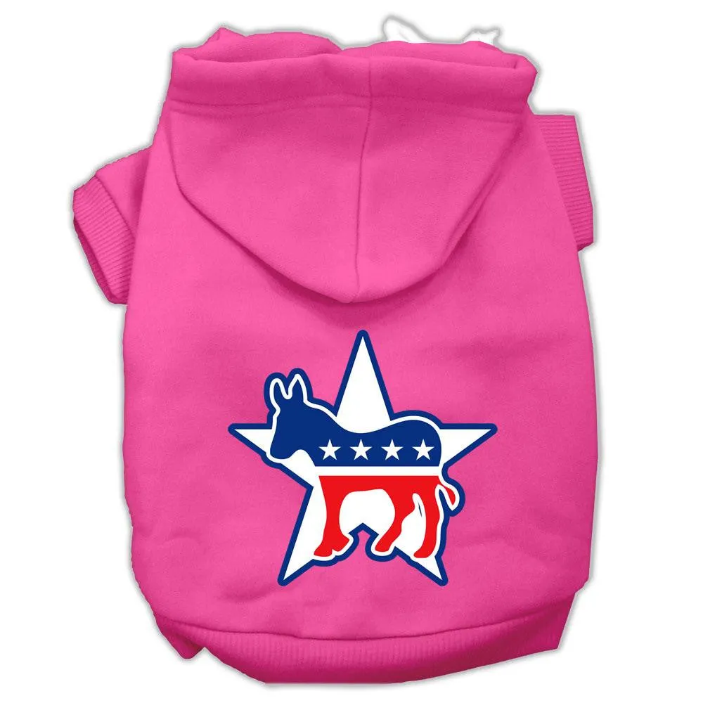 Democrat Screen Print Pet Hoodies Bright Pink Size XXXL (20)