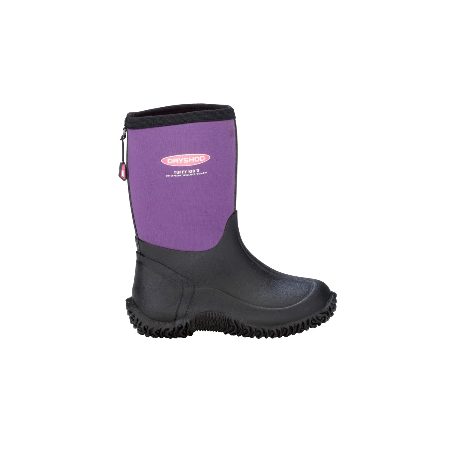 Dryshod Kids Girls Sport Tuffy Black/Purple Rubber Barn Boots