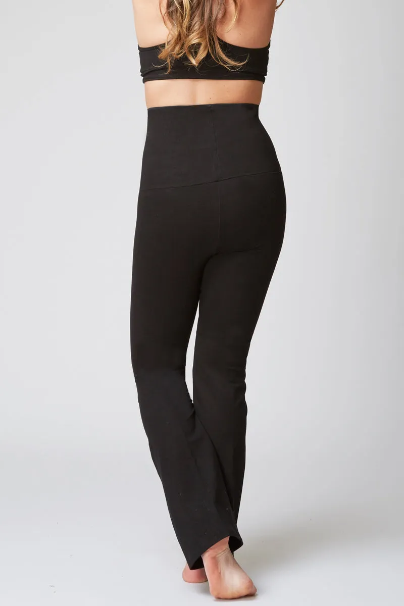 Extra Strong Compression Bootcut with High Waisted Tummy Control Black