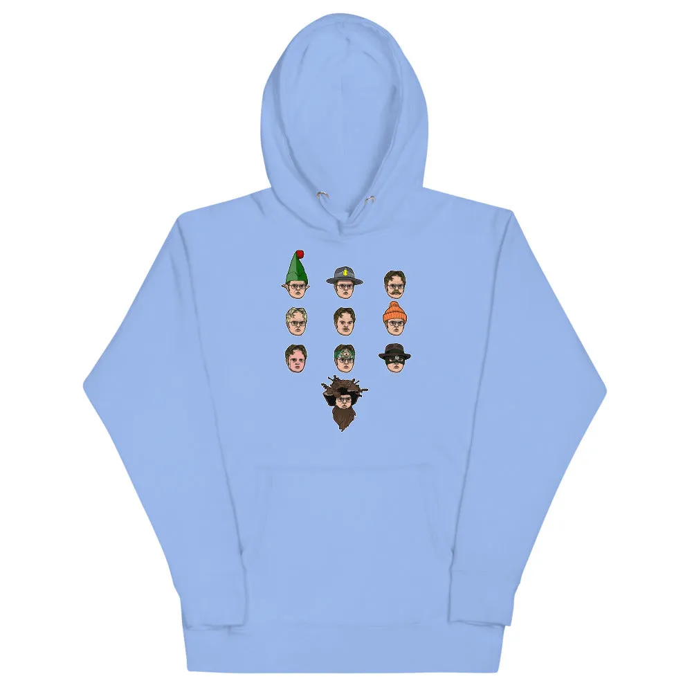 Faces of Dwight Unisex Hoodie