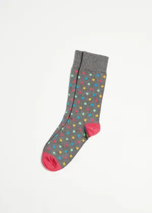 Foxford Men's Cotton Socks - Dots