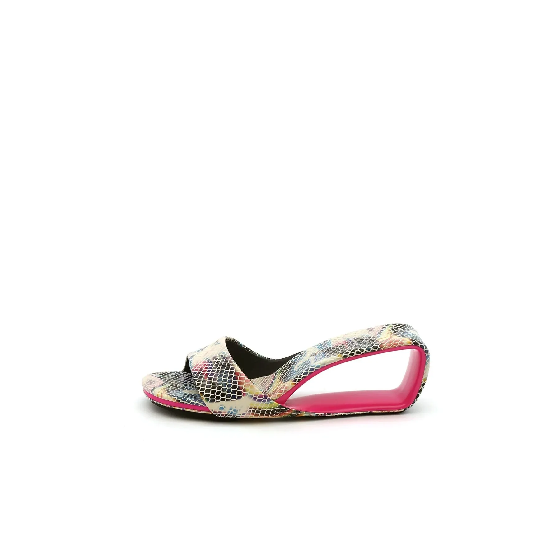 Hollow Wedge Slip-On Sandals