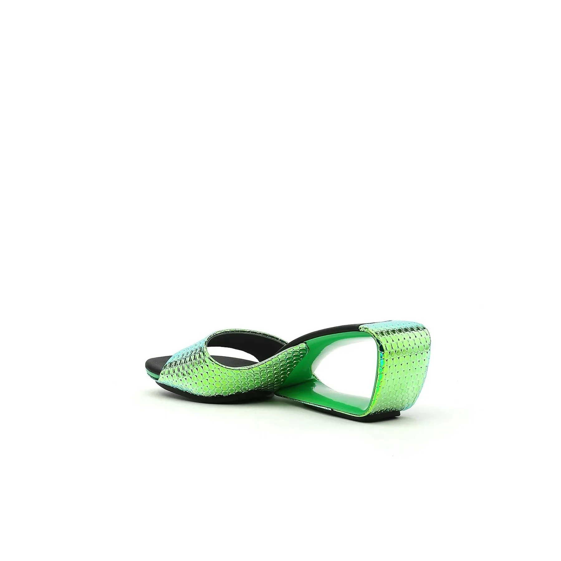 Hollow Wedge Slip-On Sandals