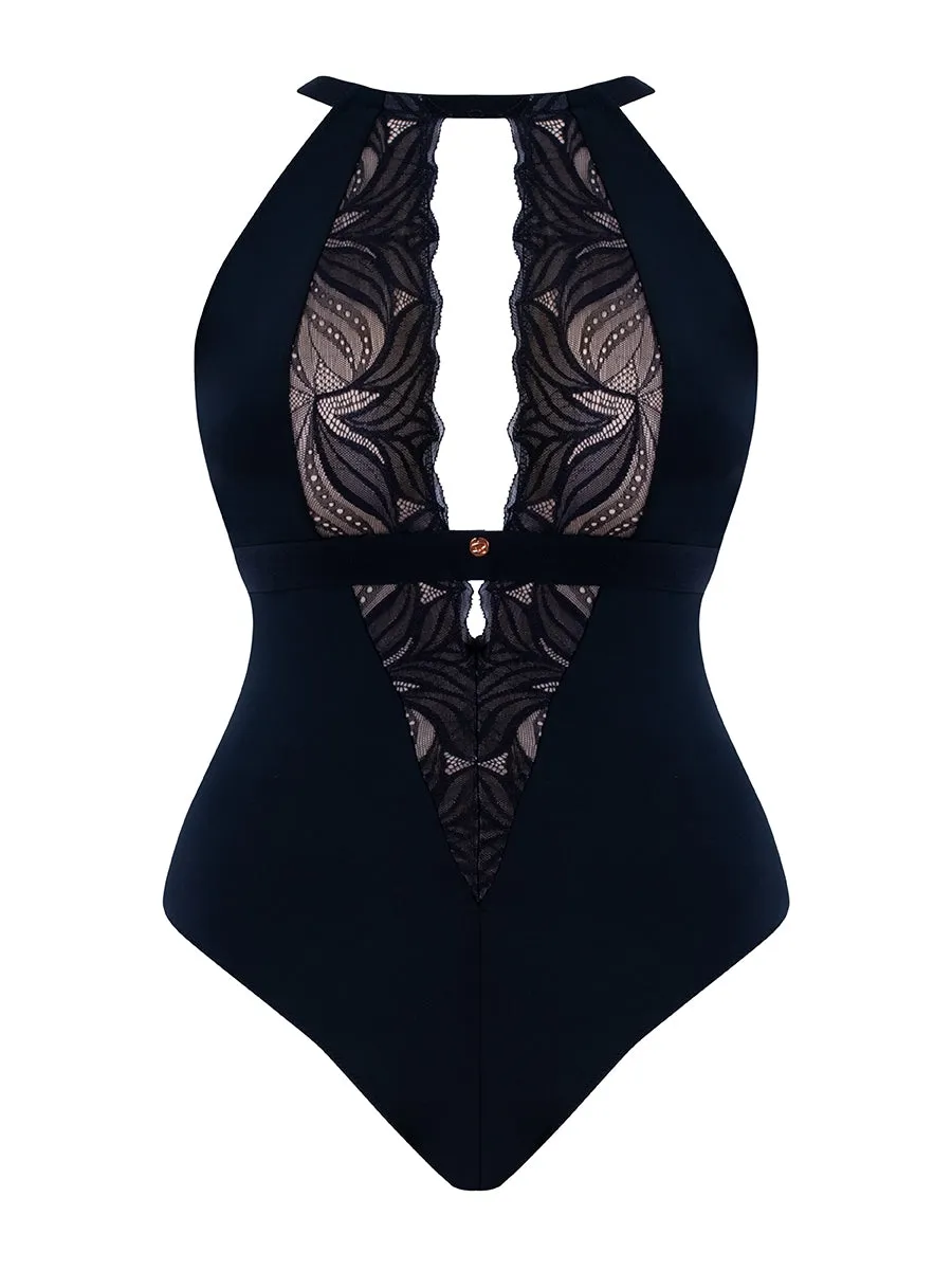 Indulgence Bodysuit - Black/Latte