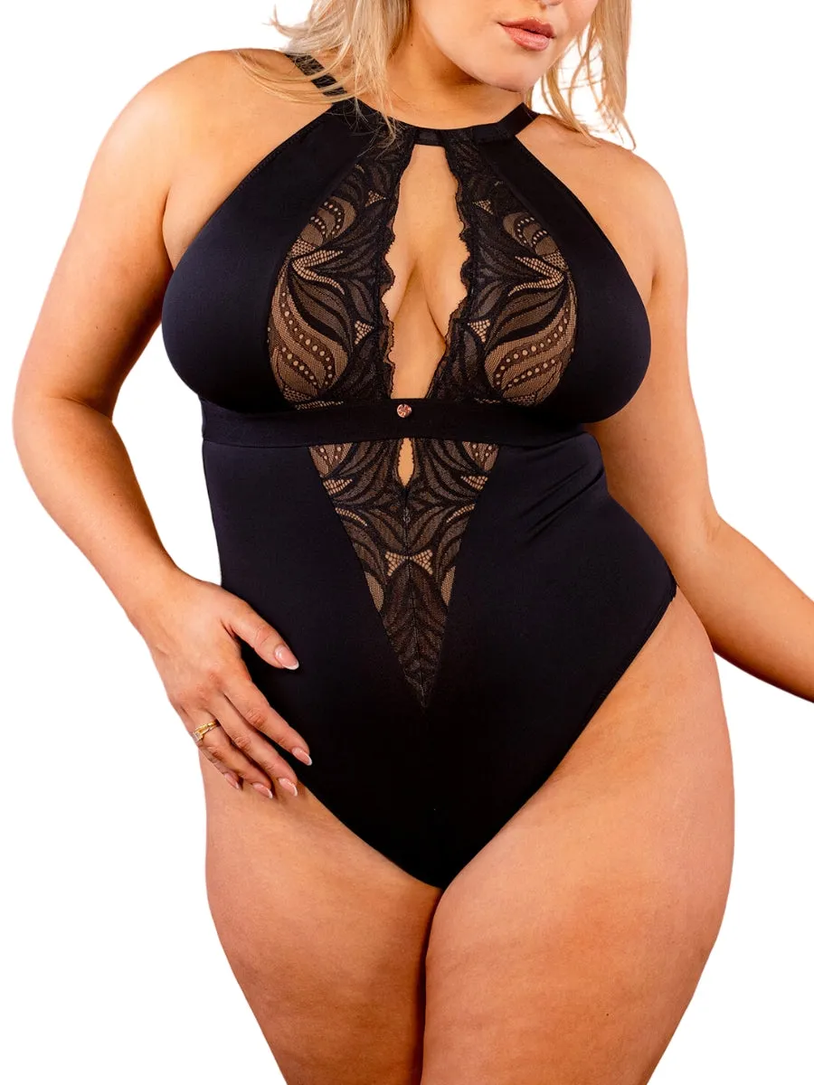 Indulgence Bodysuit - Black/Latte