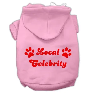 Local Celebrity Screen Print Pet Hoodies Pink Size XXL (18)