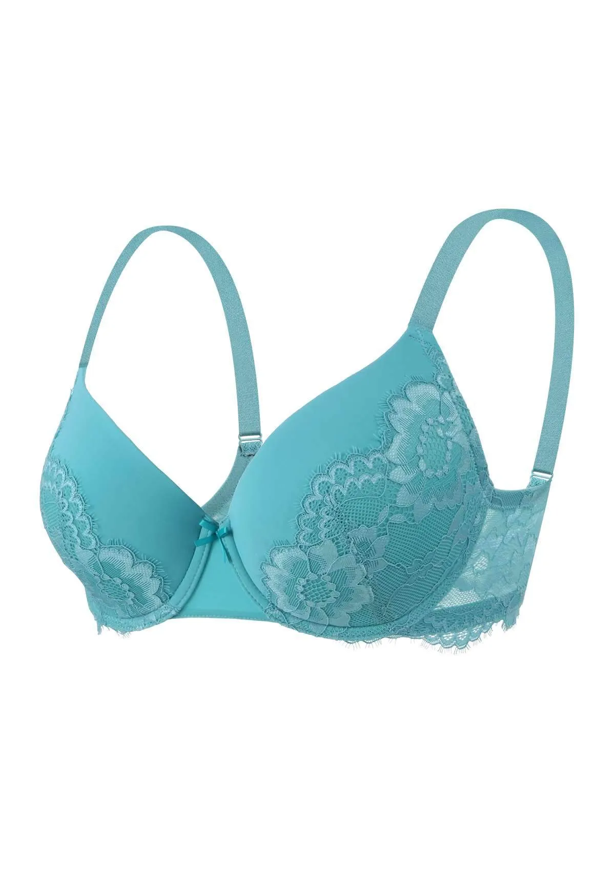 Lovelush Flower Trim Padded Underwire Bra