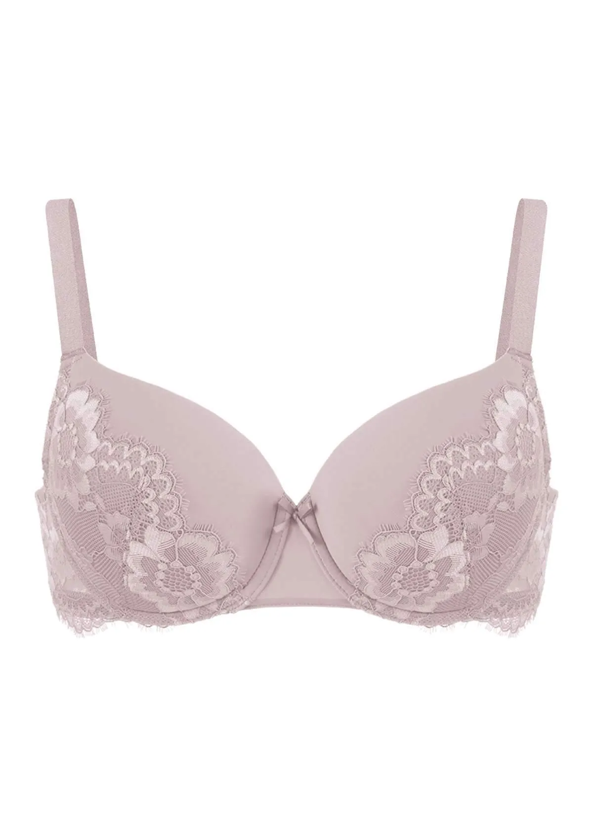 Lovelush Flower Trim Padded Underwire Bra