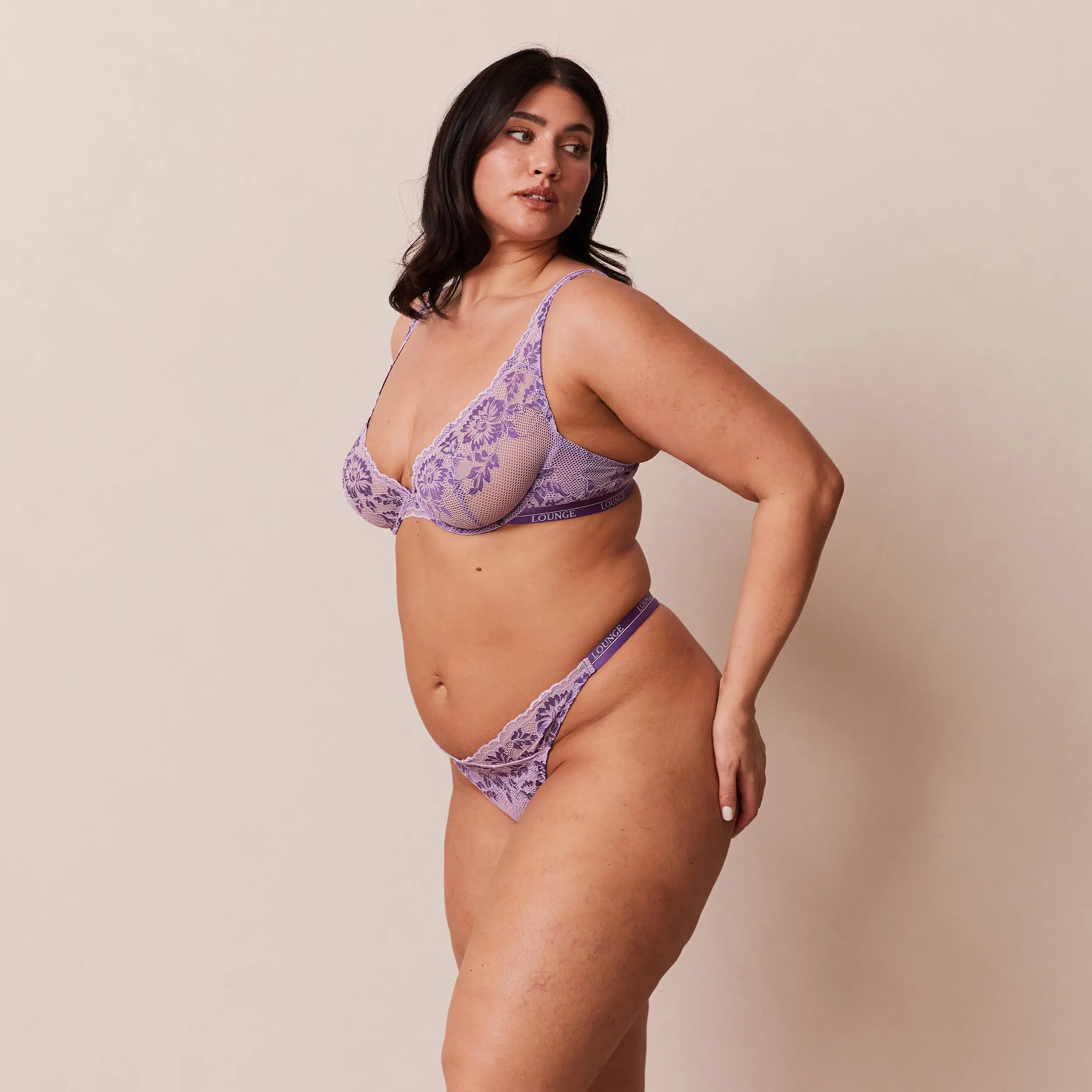 Luxe Balcony Bra  - Purple