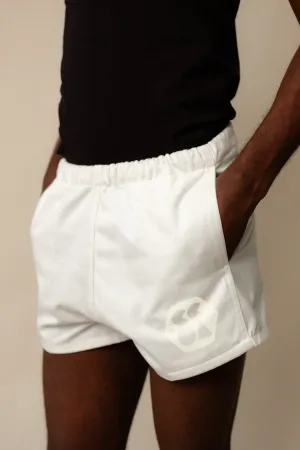 Men's Heavyweight Sports Short Plastic Free - White