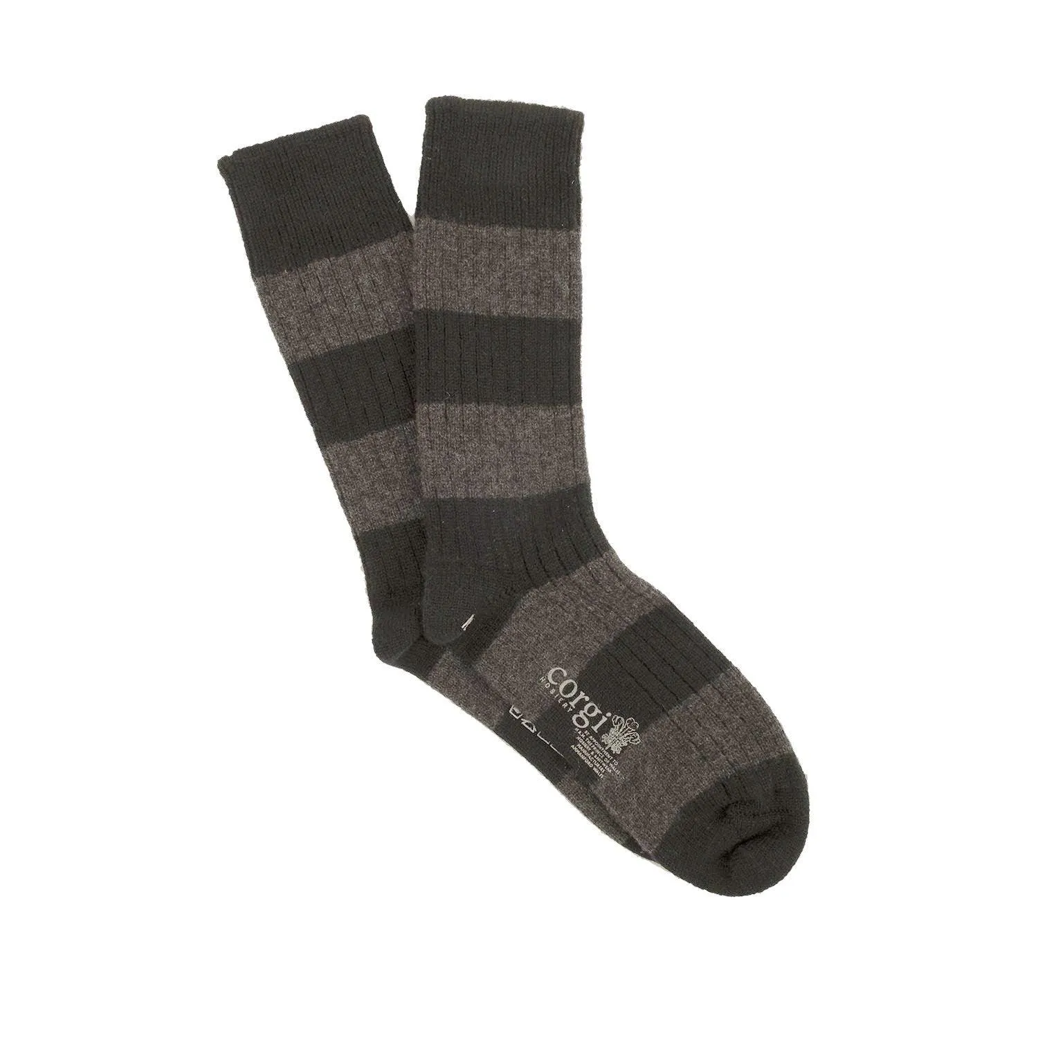 Men's Luxury Rugby Striped Cashmere Socks