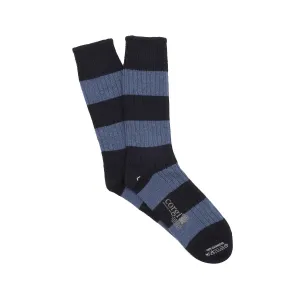 Men's Luxury Rugby Striped Cashmere Socks