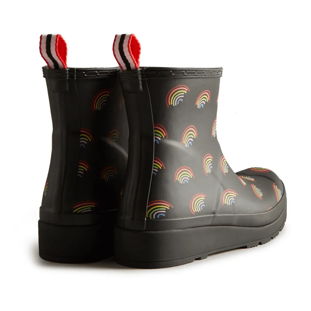 Play Short Mini Rainbow Print Boot by Hunter