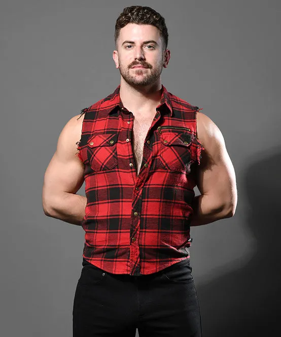 Queer Castro Capsule Sleeveless Flannel Shirt