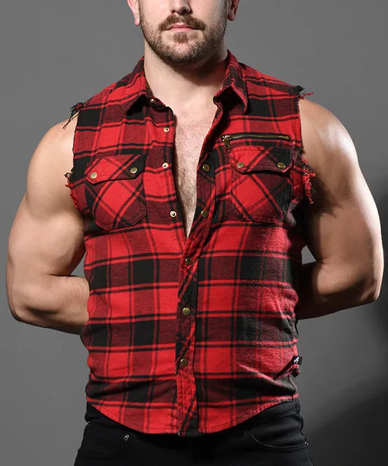 Queer Castro Capsule Sleeveless Flannel Shirt