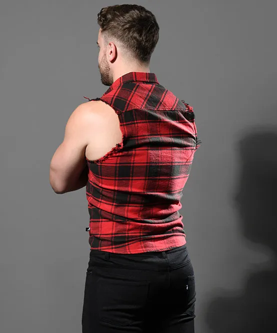 Queer Castro Capsule Sleeveless Flannel Shirt