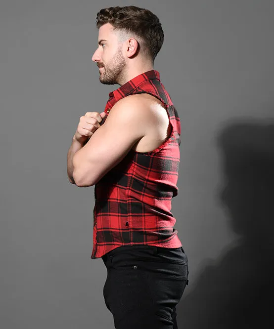 Queer Castro Capsule Sleeveless Flannel Shirt