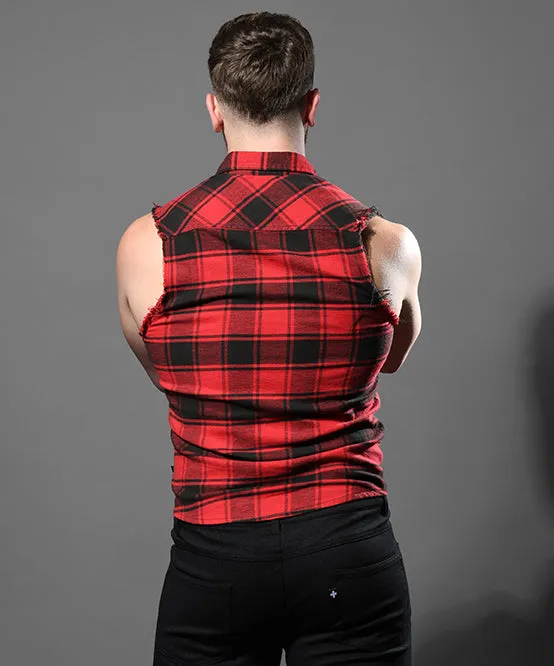 Queer Castro Capsule Sleeveless Flannel Shirt