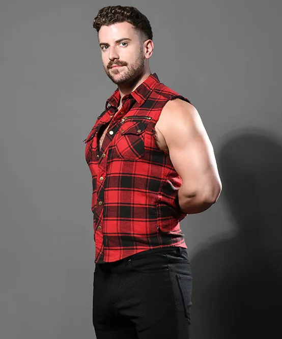 Queer Castro Capsule Sleeveless Flannel Shirt