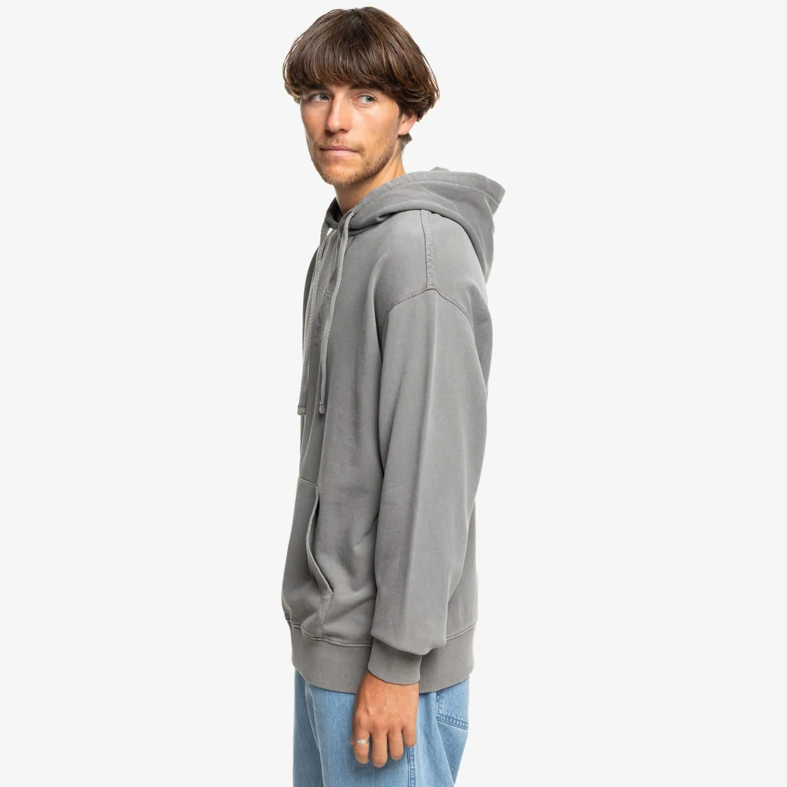 Quiksilver Mens Garment Dye Pullover Hoodie