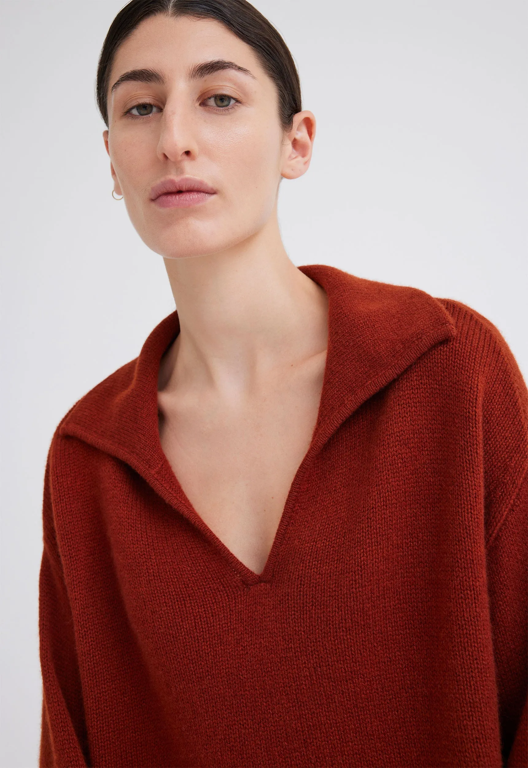 Sola Cashmere Sweater - Firedoor Red