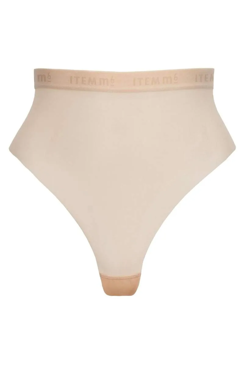 Supportive All Mesh Brazilian Briefs Nude Vivid