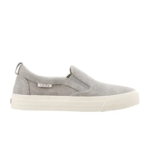 Taos Rubber Soul Slip On Sneaker (Women) - Gray Washed Canvas