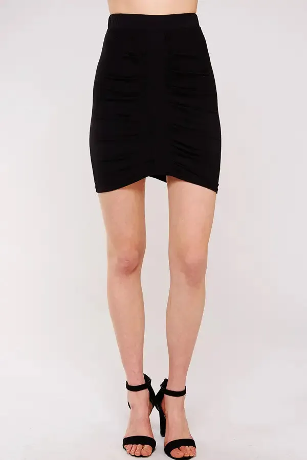 Urban X Apparel Ruched Mini Skirt