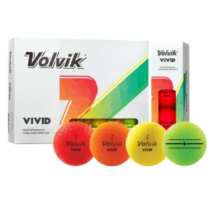 Volvik Vivid Matte Finish Golf Balls - Dozen